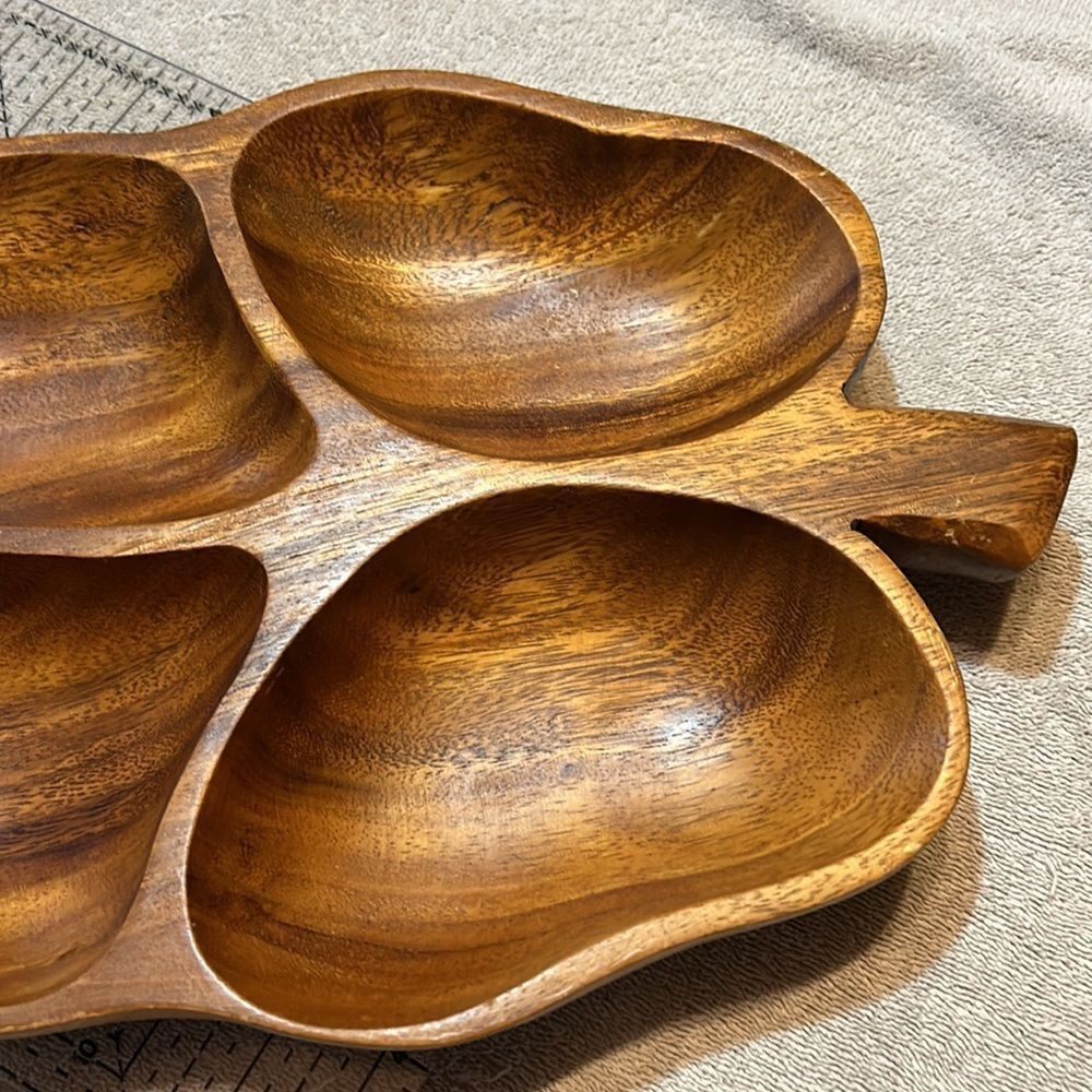 Leilani Genuine Monkey-Pod Wood Hand Crafted Large Tray Made in Philippi… - Picture 3 of 9